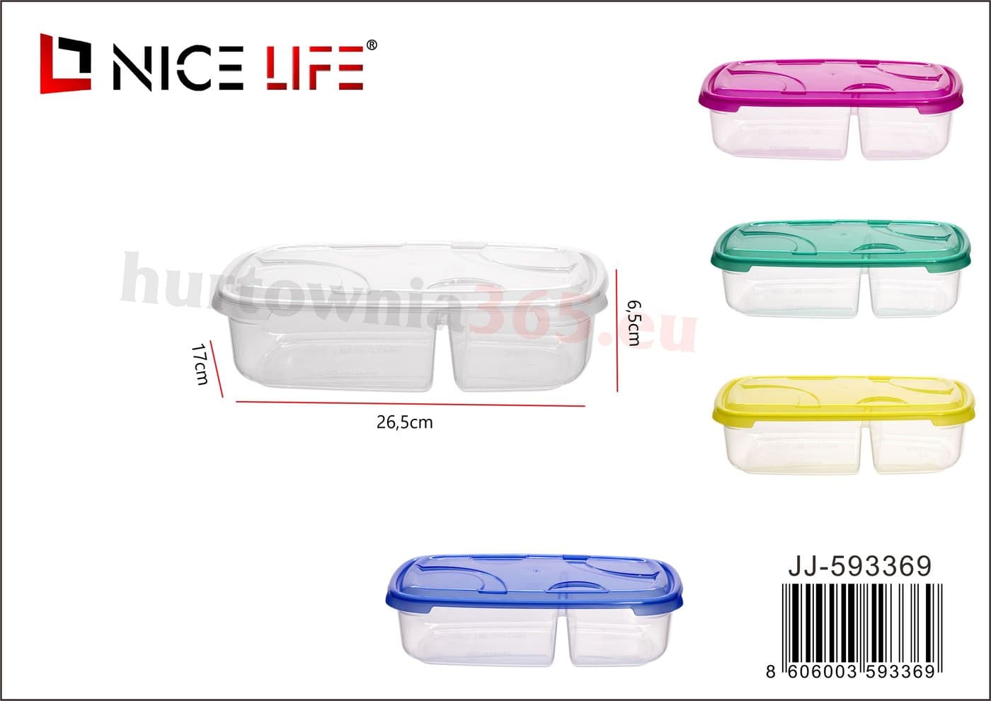 Pojemnik do przechowywania żywności Frigo Plus 0.9L 0.5L