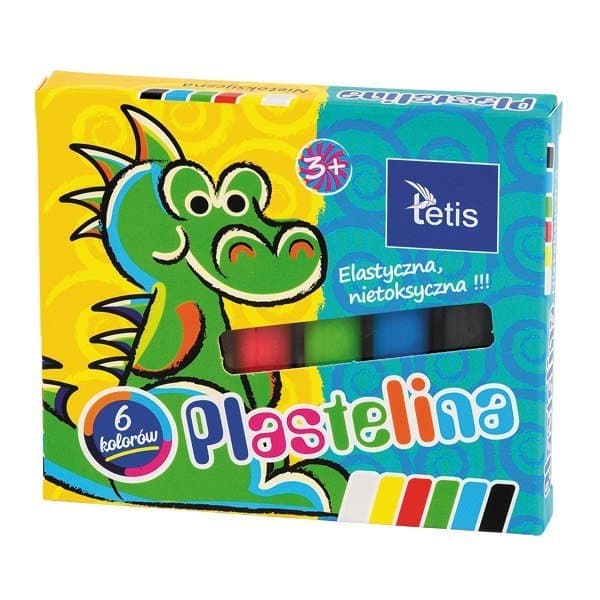 Tetis plastelina 6 kolorów po 15 g