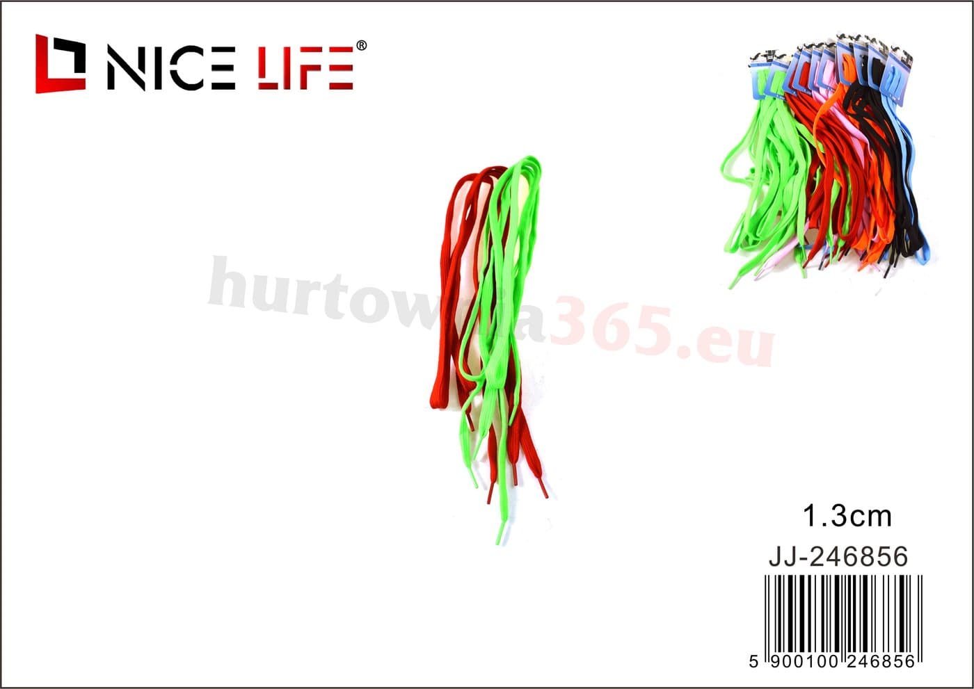 Sznurowadła płaskie żółte i jasnozielone