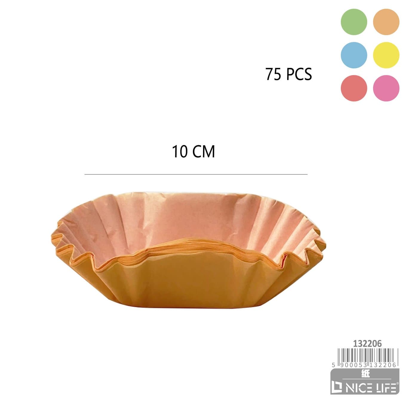 Foremki papierowe do babeczek i muffinek pastelowe